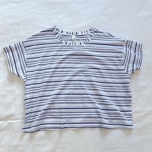 Lululemon Striped Cropped Tee Size 6
